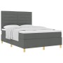 Cama con Base con Colchón Gris Oscuro 140x200 cm Tela de , Camas y somieres - Ref: Foro24-3339547, Precio: 496,48 €, Descuent...