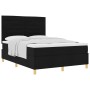Cama con Base de Resortes Negra 140x200 cm Tela de , Camas y somieres - Ref: Foro24-3339548, Precio: 503,67 €, Descuento: %