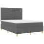 Cama con Base con Colchón Gris Oscuro 140x200 cm Tela de , Camas y somieres - Ref: Foro24-3339547, Precio: 496,48 €, Descuent...