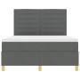 Cama con Base con Colchón Gris Oscuro 140x200 cm Tela de , Camas y somieres - Ref: Foro24-3339547, Precio: 496,48 €, Descuent...