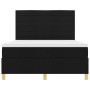 Cama con Base de Resortes Negra 140x200 cm Tela de , Camas y somieres - Ref: Foro24-3339548, Precio: 503,67 €, Descuento: %