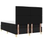 Cama con Base de Resortes Negra 140x200 cm Tela de , Camas y somieres - Ref: Foro24-3339548, Precio: 503,67 €, Descuento: %