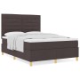 Cama con Box Spring con Colchón Marrón Oscuro 160x200 cm Tela de , Camas y somieres - Ref: Foro24-3339556, Precio: 564,94 €, ...