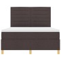 Cama con Box Spring con Colchón Marrón Oscuro 160x200 cm Tela de , Camas y somieres - Ref: Foro24-3339556, Precio: 564,94 €, ...