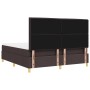 Cama con Somier con Colchón Marrón Oscuro Super Rey Tela de , Camas y somieres - Ref: Foro24-3339563, Precio: 617,21 €, Descu...