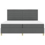 Cama con Box Spring con colchón gris oscuro 200x200 cm tela de , Camas y somieres - Ref: Foro24-3339568, Precio: 675,06 €, De...