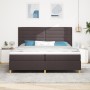 Cama con Box Spring Marrón Oscuro 200x200 cm Tela de , Camas y somieres - Ref: Foro24-3339570, Precio: 676,44 €, Descuento: %
