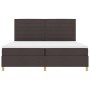 Cama con Box Spring Marrón Oscuro 200x200 cm Tela de , Camas y somieres - Ref: Foro24-3339570, Precio: 676,44 €, Descuento: %