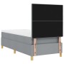 Cama con Base de Caja con Colchón Gris Claro 90x200 cm Tela de , Camas y somieres - Ref: Foro24-3339588, Precio: 335,00 €, De...