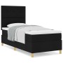 Cama con Somier con Colchón Negra 90x200 cm Tela de , Camas y somieres - Ref: Foro24-3339590, Precio: 311,83 €, Descuento: %