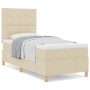 Cama Box Spring con Colchón Crema 90x200 cm Tela de , Camas y somieres - Ref: Foro24-3339593, Precio: 330,87 €, Descuento: %