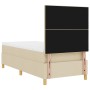 Cama Box Spring con Colchón Crema 90x200 cm Tela de , Camas y somieres - Ref: Foro24-3339593, Precio: 330,87 €, Descuento: %