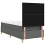 Cama con Box Spring y Colchón Gris Oscuro 100x200 cm Tela de , Camas y somieres - Ref: Foro24-3339596, Precio: 365,60 €, Desc...