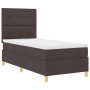 Cama con Somier con Colchón Marrón Oscuro 100x200 cm Tela de , Camas y somieres - Ref: Foro24-3339598, Precio: 374,95 €, Desc...