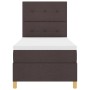 Cama con Somier con Colchón Marrón Oscuro 100x200 cm Tela de , Camas y somieres - Ref: Foro24-3339598, Precio: 374,95 €, Desc...