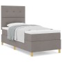 Cama Base Tapizada con Colchón Taupe 100x200 cm Tela de , Camas y somieres - Ref: Foro24-3339599, Precio: 373,30 €, Descuento: %