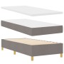 Cama Base Tapizada con Colchón Taupe 100x200 cm Tela de , Camas y somieres - Ref: Foro24-3339599, Precio: 373,30 €, Descuento: %