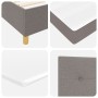 Cama Base Tapizada con Colchón Taupe 100x200 cm Tela de , Camas y somieres - Ref: Foro24-3339599, Precio: 373,30 €, Descuento: %