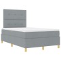 Cama tipo box spring con colchón gris claro 120x200 cm Tela de , Camas y somieres - Ref: Foro24-3339609, Precio: 415,07 €, De...