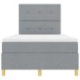 Cama tipo box spring con colchón gris claro 120x200 cm Tela de , Camas y somieres - Ref: Foro24-3339609, Precio: 415,07 €, De...