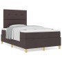 Cama con Base y Colchón Marrón Oscuro 120x200 cm Tela de , Camas y somieres - Ref: Foro24-3339612, Precio: 401,68 €, Descuent...