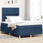 Cama Box Spring con Colchón Azul 120x200 cm Tela de , Camas y somieres - Ref: Foro24-3339615, Precio: 438,06 €, Descuento: %