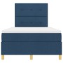 Cama Box Spring con Colchón Azul 120x200 cm Tela de , Camas y somieres - Ref: Foro24-3339615, Precio: 438,06 €, Descuento: %