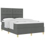 Cama con Sommier con Colchón Gris Oscuro 140x200 cm Tela de , Camas y somieres - Ref: Foro24-3339624, Precio: 492,86 €, Descu...