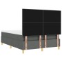 Cama con Sommier con Colchón Gris Oscuro 140x200 cm Tela de , Camas y somieres - Ref: Foro24-3339624, Precio: 492,86 €, Descu...