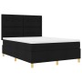 Cama de Muelles con Colchón Negra 140x200 cm Tela de , Camas y somieres - Ref: Foro24-3339625, Precio: 500,08 €, Descuento: %