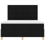 Cama de Muelles con Colchón Negra 140x200 cm Tela de , Camas y somieres - Ref: Foro24-3339625, Precio: 500,08 €, Descuento: %