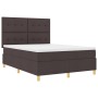 Cama con Base de Muelles y Colchón Marrón Oscuro 160x200 cm Tela de , Camas y somieres - Ref: Foro24-3339633, Precio: 564,42 ...