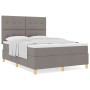 Cama con Box Spring y Colchón Taupe 160x200 cm Tela de , Camas y somieres - Ref: Foro24-3339634, Precio: 598,74 €, Descuento: %