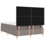 Cama con Box Spring y Colchón Taupe 160x200 cm Tela de , Camas y somieres - Ref: Foro24-3339634, Precio: 598,74 €, Descuento: %