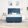 Cama Box Spring con Colchón Azul 160x200 cm Tela de , Camas y somieres - Ref: Foro24-3339636, Precio: 564,32 €, Descuento: %