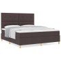 Cama con Base Tapizada con Colchón Marrón Oscuro Super King Tela de , Camas y somieres - Ref: Foro24-3339640, Precio: 611,36 ...