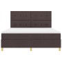 Cama con Base Tapizada con Colchón Marrón Oscuro Super King Tela de , Camas y somieres - Ref: Foro24-3339640, Precio: 611,36 ...