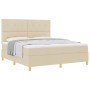 Cama de Muelles con Colchón Beige Super King en Tela de , Camas y somieres - Ref: Foro24-3339642, Precio: 644,53 €, Descuento: %