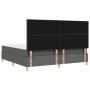 Cama con Box Spring y Colchón Gris Oscuro 200x200 cm Tela de , Camas y somieres - Ref: Foro24-3339645, Precio: 655,26 €, Desc...
