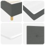 Cama con Box Spring y Colchón Gris Oscuro 200x200 cm Tela de , Camas y somieres - Ref: Foro24-3339645, Precio: 655,26 €, Desc...