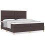 Cama con Box Spring Marrón Oscuro 200x200 cm Tela de , Camas y somieres - Ref: Foro24-3339647, Precio: 683,50 €, Descuento: %