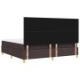 Cama con Box Spring Marrón Oscuro 200x200 cm Tela de , Camas y somieres - Ref: Foro24-3339647, Precio: 683,50 €, Descuento: %