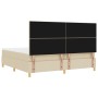 Cama con Box Spring y Colchón Crema 200x200 cm Tela de , Camas y somieres - Ref: Foro24-3339649, Precio: 616,87 €, Descuento: %