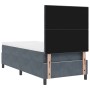 Cama Box Spring con Colchón Gris Oscuro 90x200 cm Terciopelo de , Camas y somieres - Ref: Foro24-3339807, Precio: 326,36 €, D...