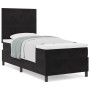Cama con somier con colchón Negro 100x200 cm Terciopelo de , Camas y somieres - Ref: Foro24-3339814, Precio: 336,66 €, Descue...