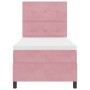 Cama con somier y colchón Rosa 100x200 cm Terciopelo de , Camas y somieres - Ref: Foro24-3339817, Precio: 338,36 €, Descuento: %
