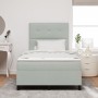 Cama con Somier y Colchón Gris Claro 120x200 cm Terciopelo de , Camas y somieres - Ref: Foro24-3339824, Precio: 432,51 €, Des...