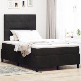 Cama Box Spring con Colchón Negra 120x200 cm Terciopelo de , Camas y somieres - Ref: Foro24-3339826, Precio: 409,28 €, Descue...