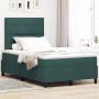 Cama Box Spring con Colchón Verde Oscuro 120x200 cm Terciopelo de , Camas y somieres - Ref: Foro24-3339827, Precio: 450,79 €,...