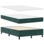 Cama Box Spring con Colchón Verde Oscuro 120x200 cm Terciopelo de , Camas y somieres - Ref: Foro24-3339827, Precio: 450,79 €,...